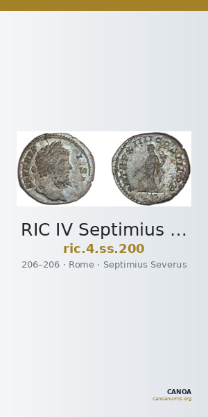 RIC IV Septimius Severus 200 — CANOA