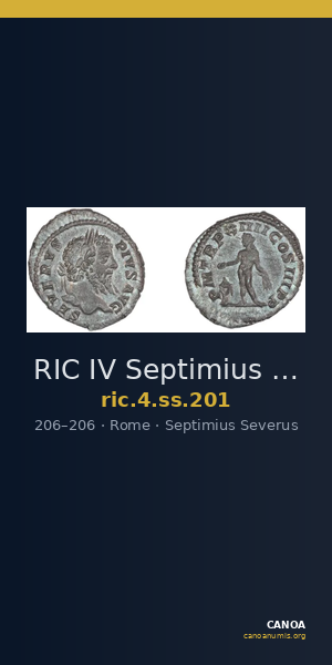 RIC IV Septimius Severus 201 — CANOA