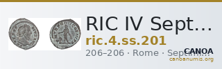 RIC IV Septimius Severus 201 — CANOA
