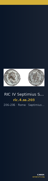 RIC IV Septimius Severus 203 — CANOA