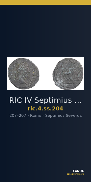 RIC IV Septimius Severus 204 — CANOA