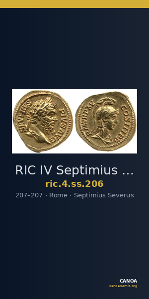 RIC IV Septimius Severus 206 — CANOA