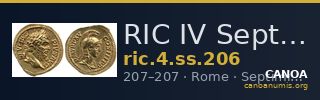 RIC IV Septimius Severus 206 — CANOA