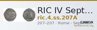 RIC IV Septimius Severus 207A — CANOA