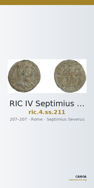 RIC IV Septimius Severus 211 — CANOA