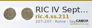 RIC IV Septimius Severus 211 — CANOA