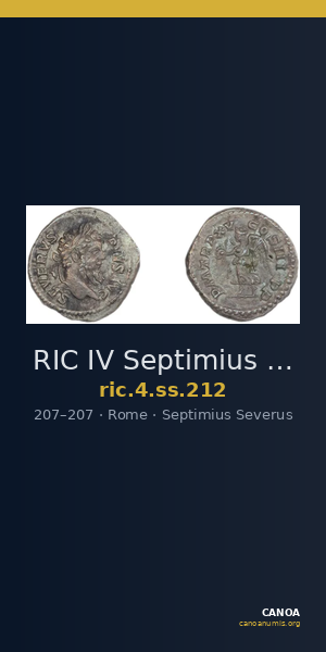 RIC IV Septimius Severus 212 — CANOA