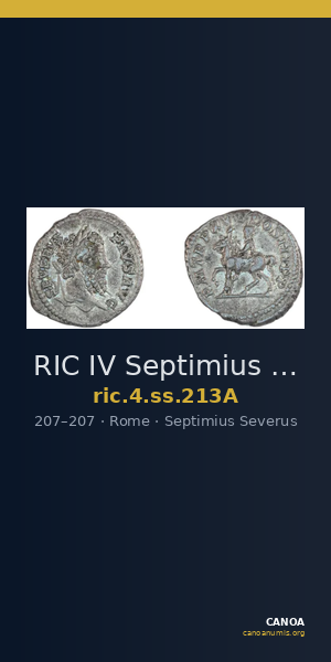 RIC IV Septimius Severus 213A — CANOA