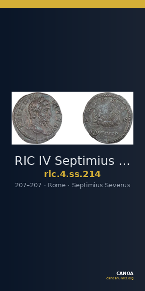 RIC IV Septimius Severus 214 — CANOA