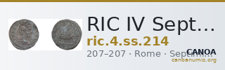 RIC IV Septimius Severus 214 — CANOA