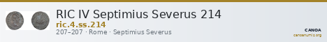 RIC IV Septimius Severus 214 — CANOA