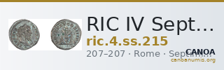 RIC IV Septimius Severus 215 — CANOA