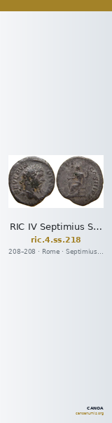 RIC IV Septimius Severus 218 — CANOA