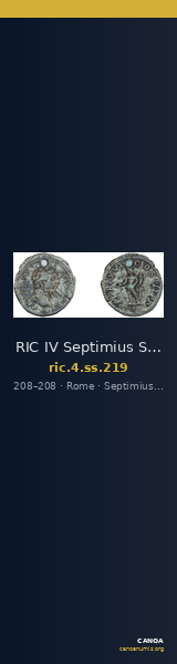 RIC IV Septimius Severus 219 — CANOA