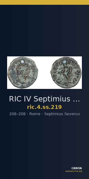RIC IV Septimius Severus 219 — CANOA
