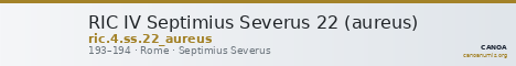 RIC IV Septimius Severus 22 (aureus) — CANOA