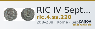 RIC IV Septimius Severus 220 — CANOA