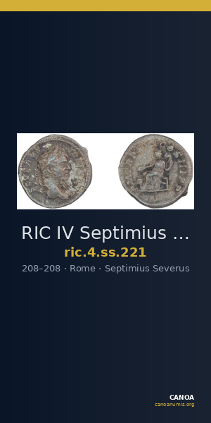 RIC IV Septimius Severus 221 — CANOA