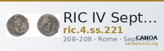 RIC IV Septimius Severus 221 — CANOA