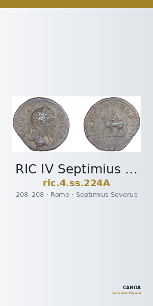 RIC IV Septimius Severus 224A — CANOA