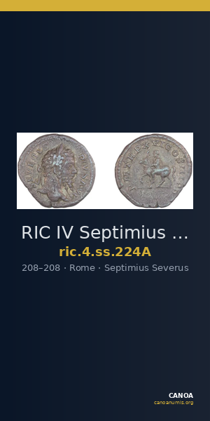 RIC IV Septimius Severus 224A — CANOA