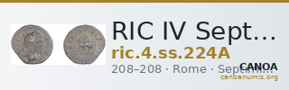 RIC IV Septimius Severus 224A — CANOA