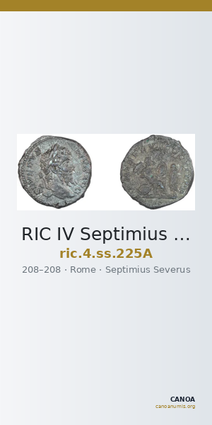 RIC IV Septimius Severus 225A — CANOA