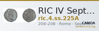 RIC IV Septimius Severus 225A — CANOA