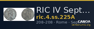 RIC IV Septimius Severus 225A — CANOA