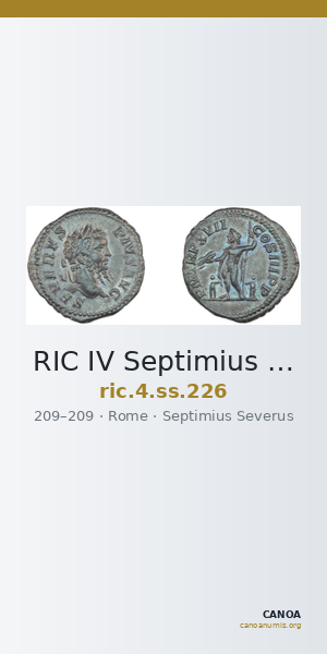 RIC IV Septimius Severus 226 — CANOA