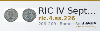 RIC IV Septimius Severus 226 — CANOA