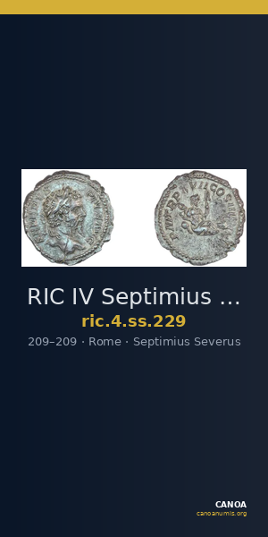 RIC IV Septimius Severus 229 — CANOA