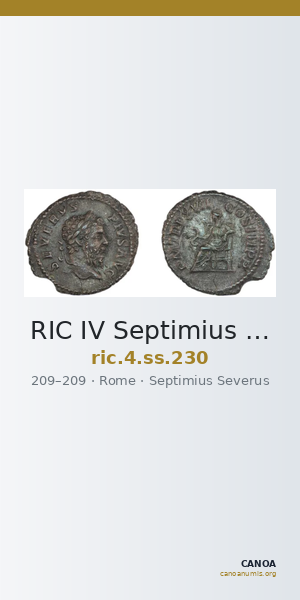 RIC IV Septimius Severus 230 — CANOA