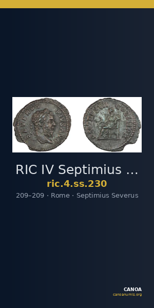 RIC IV Septimius Severus 230 — CANOA