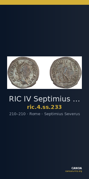 RIC IV Septimius Severus 233 — CANOA