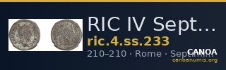 RIC IV Septimius Severus 233 — CANOA