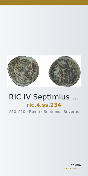 RIC IV Septimius Severus 234 — CANOA