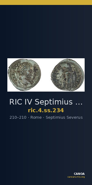 RIC IV Septimius Severus 234 — CANOA