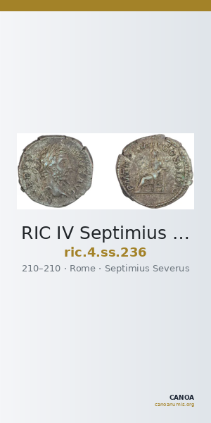 RIC IV Septimius Severus 236 — CANOA