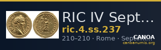 RIC IV Septimius Severus 237 — CANOA