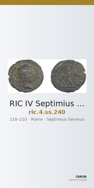RIC IV Septimius Severus 240 — CANOA