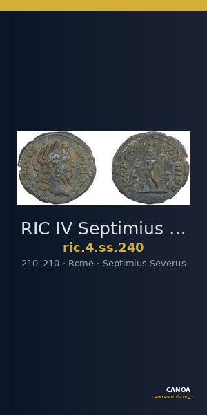 RIC IV Septimius Severus 240 — CANOA