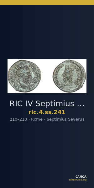 RIC IV Septimius Severus 241 — CANOA