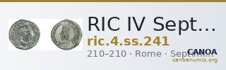 RIC IV Septimius Severus 241 — CANOA