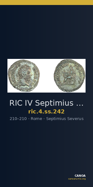 RIC IV Septimius Severus 242 — CANOA