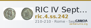 RIC IV Septimius Severus 242 — CANOA