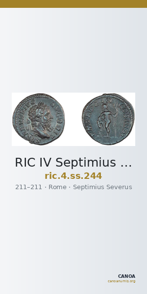 RIC IV Septimius Severus 244 — CANOA