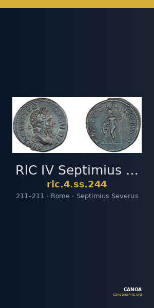 RIC IV Septimius Severus 244 — CANOA
