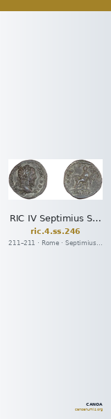 RIC IV Septimius Severus 246 — CANOA