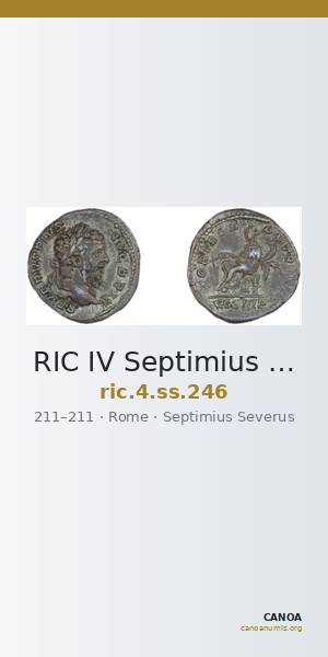 RIC IV Septimius Severus 246 — CANOA